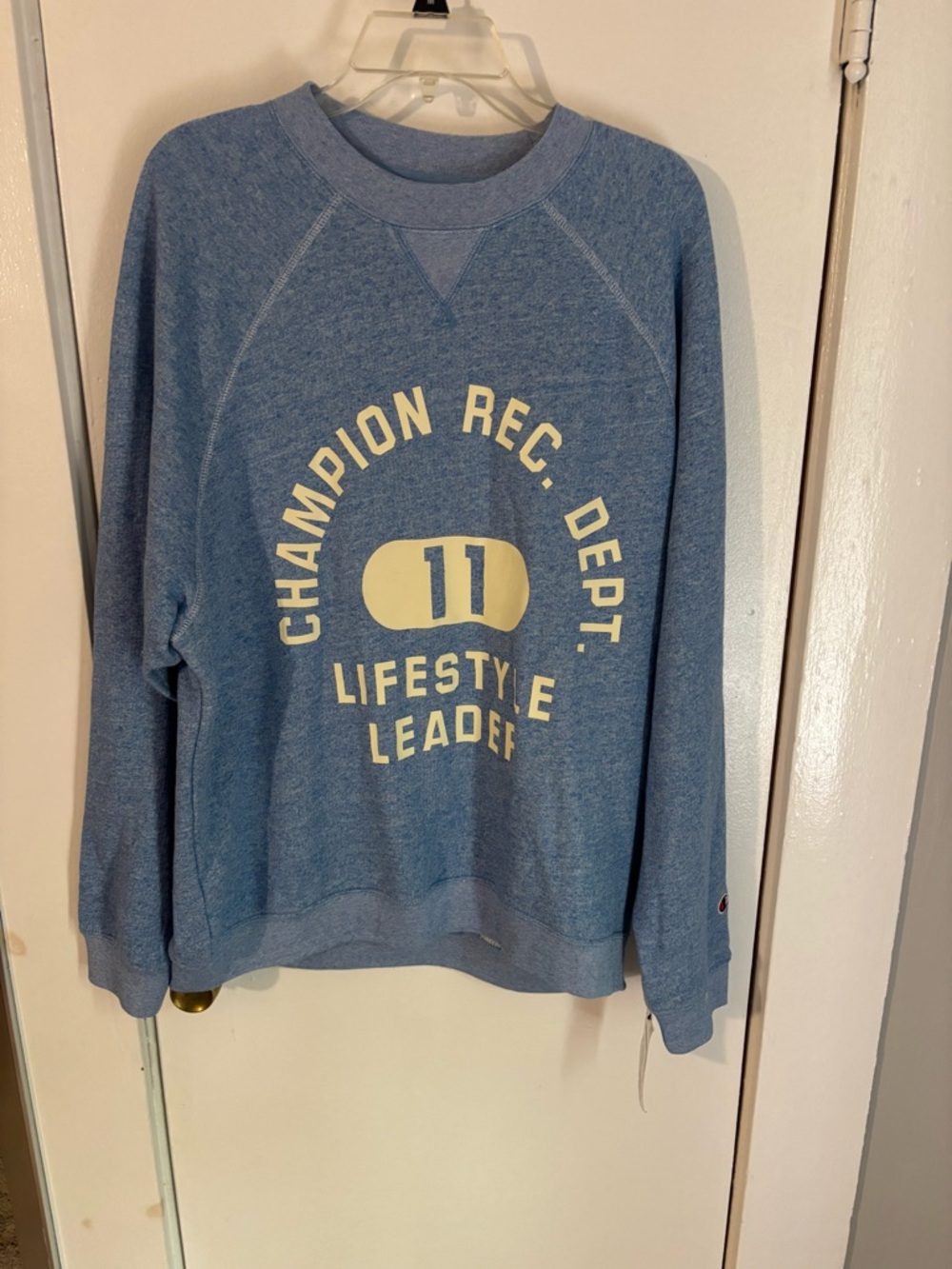Champion Light Blue Graphic Pullover Sweatshirt